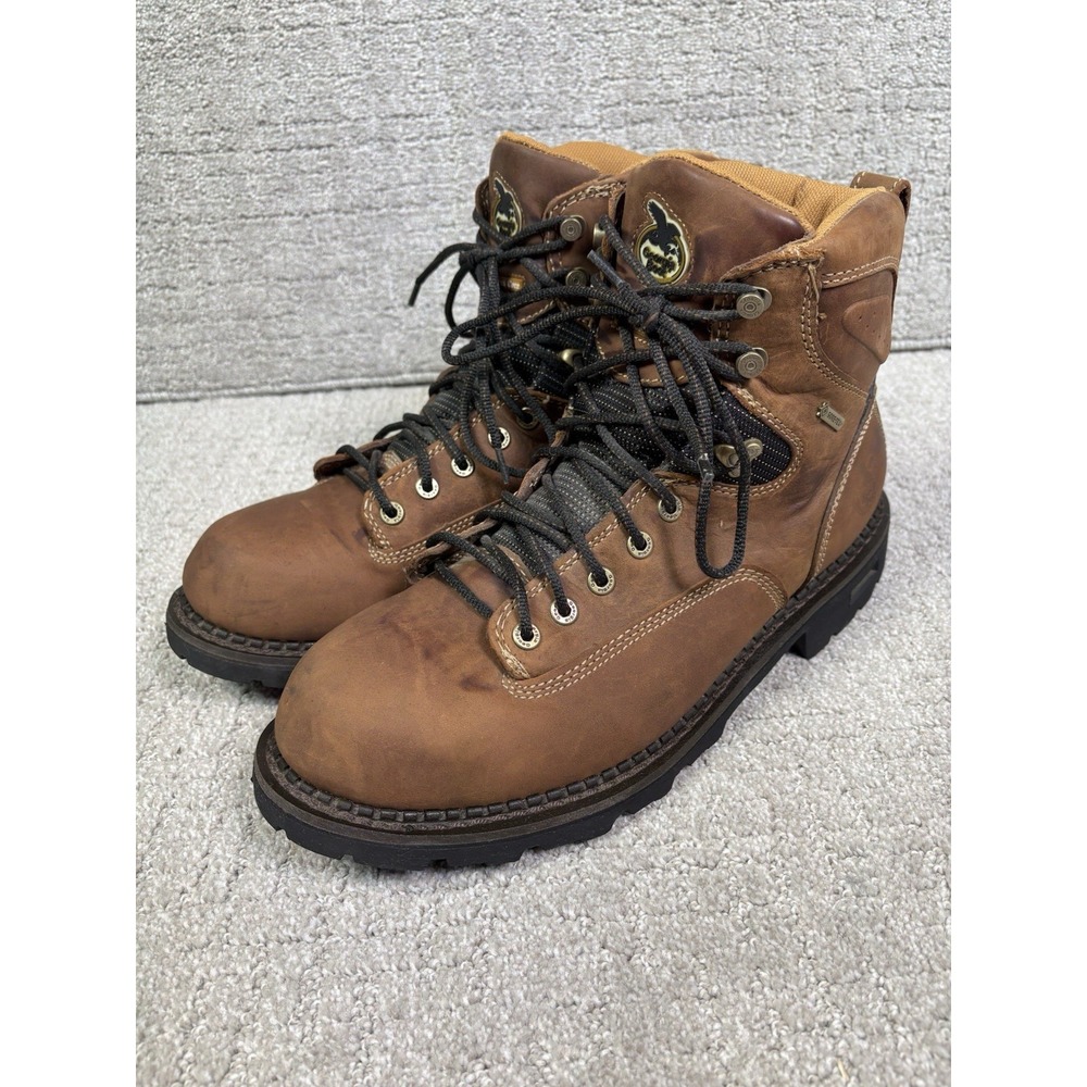 Georgia Boot Work Boots Mens Size 13 W Brown Gore-Tex Vibram Leather P115800